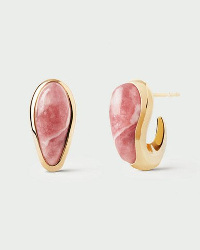 Rhodochrosite Luna Stamp Ring