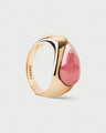 Rhodochrosite Luna Stamp Ring 3