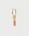 Rhodochrosite Luna Stamp Ring 4
